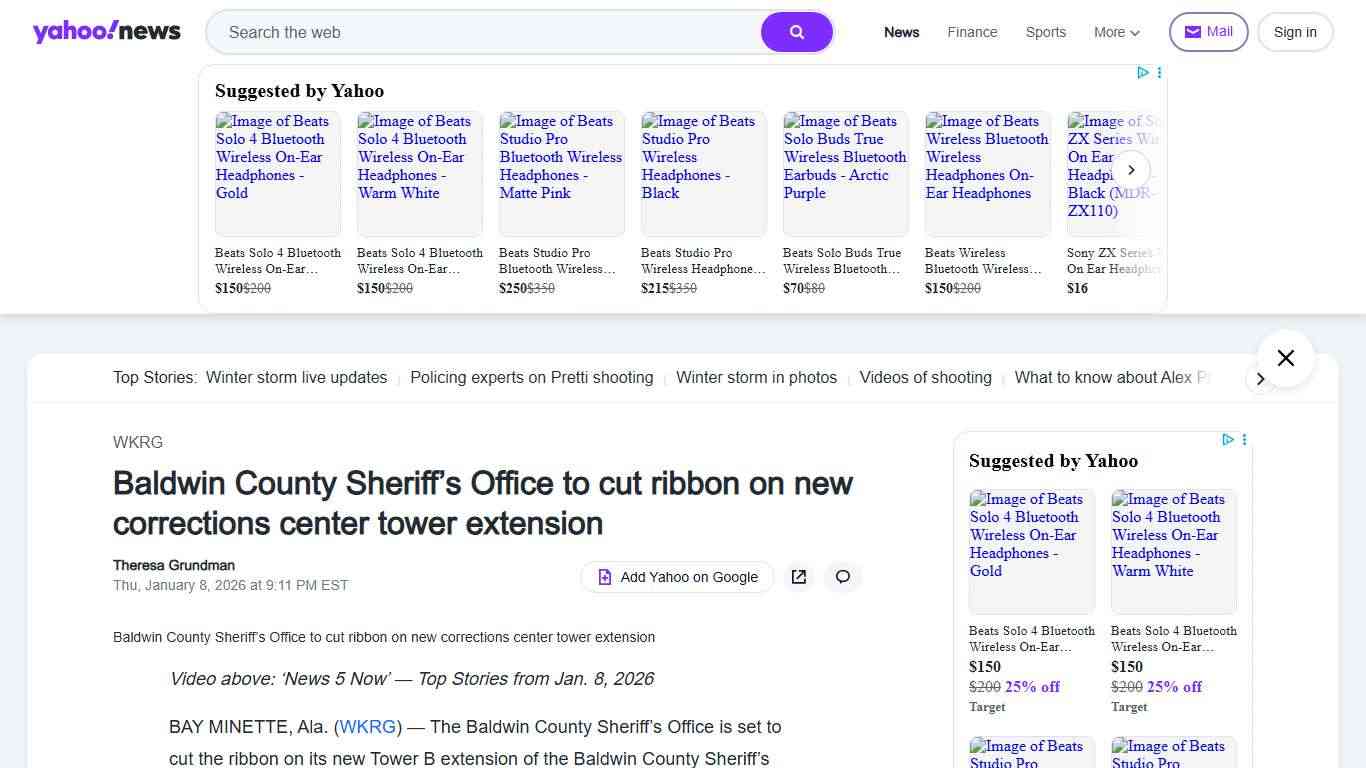 Baldwin County Sheriff’s Office to cut ribbon on new corrections center tower extension